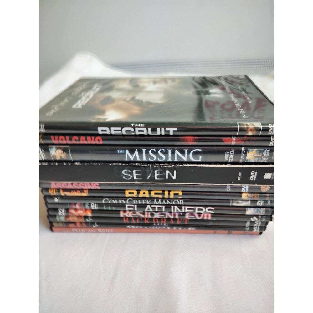 Lot of 12 Various Title Thriller Movies DVD Bundle